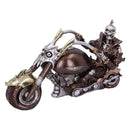 Wheels of Steel 29cm Steampunk Motorcycle Skeleton Figurine 2