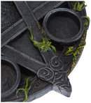 Wiccan Pentagram Tea Light Holder Gothic Witch Candle 25.5cm 5