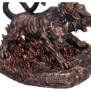 Cerberus the Three Headed Hound of Hades Bronze Figurine 11cm 4