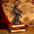 Steampunk Rivet Raven Mechanical Bird Figurine 24cm 8