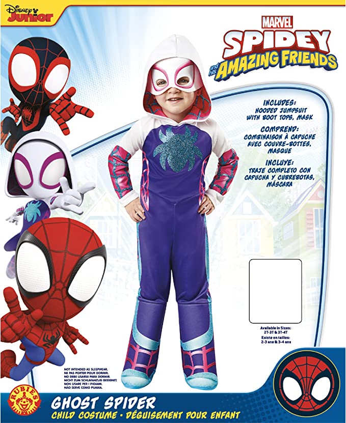 Ghost Spider Costume for Toddlers Spider Gwen Spidey Amazing Friends