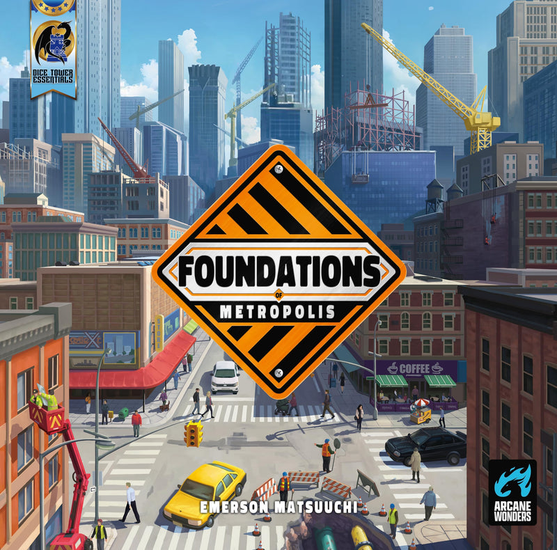 Arcane Wonders Foundations of Metropolis - Strategy Board Game - for 1 to 4 Players and Ages 14+