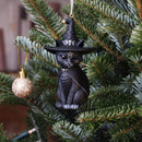 Purrah Black Witch Cat Hanging Decorative Ornament 11.5cm 7