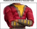Shazam Costume Movie Childs Deluxe Red Muscle Jumpsuit