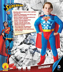 Superman Boys Costume Metallic Chest DC