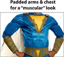 Shazam Freddy Freeman Muscle Blue Jumpsuit Boys Costume