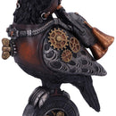 Steampunk Rivet Raven Mechanical Bird Figurine 24cm 6