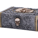 Grimoire Treasure Skull Book Box 11cm 2