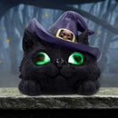 Familiar Grin Black Cat Head With Light Up Eyes 13.8cm 8