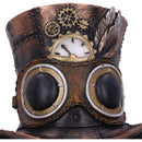 Felius Mogg Steampunk Black Cat Head Figurine 28.8cm 7