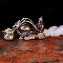 Wheels of Steel 29cm Steampunk Motorcycle Skeleton Figurine 9