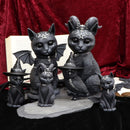 Large Pawzuph Horned Occult Cat Figurine 26.5cm 6