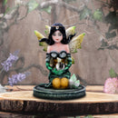 Jade Green Crystal Fairy Figurine 9cm 6