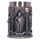 The Vow English Armoured Knight Latin Oath Tankard 15.3cm 4