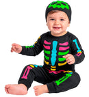 Colored Skeleton  Jumpsuit, Headpiece 