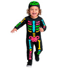 Colored Skeleton  Jumpsuit, Headpiece 