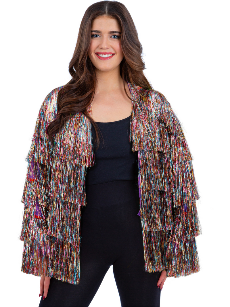 Fever Tinsel Festival Jacket Rainbow Dreams Pride