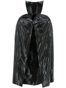 PVC Vampire Cape Black Stand Up Collar 114 cm Adult Halloween Costume Accessory 3