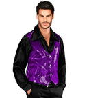 Man Purple Sequin Vest