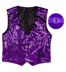 Man Purple Sequin Vest