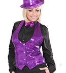 Lady Purple Sequin Vest