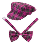 Pink Tartan Hat & Bow Tie