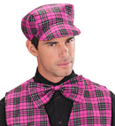 Pink Tartan Hat & Bow Tie