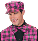 Pink Tartan Hat & Bow Tie