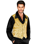Man Gold Sequin Vest