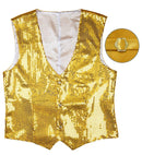Man Gold Sequin Vest