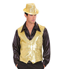Man Gold Sequin Vest