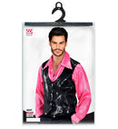 Man Black Sequin Vest