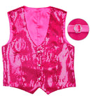 Man Pink Sequin Vest