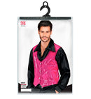 Man Pink Sequin Vest