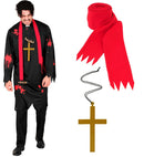 Zombie Priest  Tunic, Scarf, Cross 