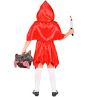 Zombie Red Capelet  Dress, Hooded Capelet, Bow Thigh Highs 
