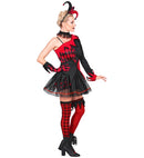 Evil Jester  Dress, Shorts, Thigh Highs, Garter, Belt, Headpiece, Choker, Glove 