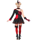 Evil Jester  Dress, Shorts, Thigh Highs, Garter, Belt, Headpiece, Choker, Glove 