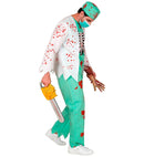 Zombie Doctor  Coat With Rib Cage, Pants, Hat, Face Mask 
