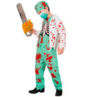 Zombie Doctor  Coat With Rib Cage, Pants, Hat, Face Mask 