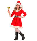 Miss Santa  Hooded Dress, Belt 
