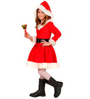 Miss Santa  Hooded Dress, Belt 