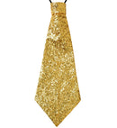 Gold Lurex Necktie With Elastic