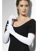 Gloves White Long 52cm Adult Costume Accessory 1