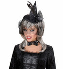 Mini Witch Hat With Feathers And Veil
