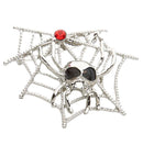 Spiderweb & Spider Brooches