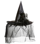 Witch Hats With Tulle, Feathers &Spider