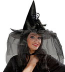 Witch Hats With Tulle, Feathers &Spider