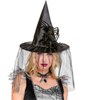Witch Hats With Tulle, Feathers &Spider