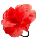 Red Flower Hair Tie